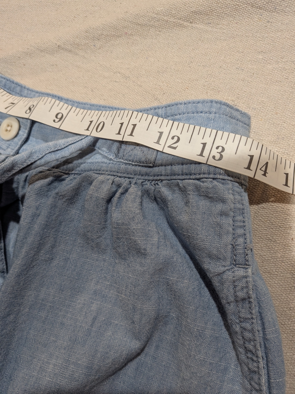 Madewell Light Blue Button Front Midi Skirt - Picture 9 of 11